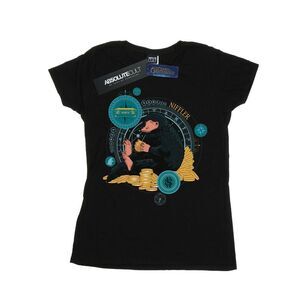 Fantastic Beasts Womens/Ladies Sitting Niffler Cotton T-Shirt / Black